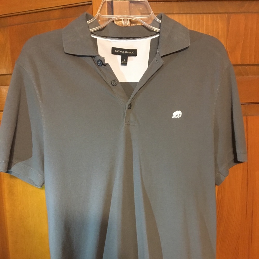Gray Banana Republic Polo